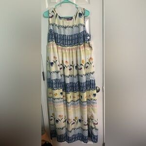 NWT Vintage Marisa Classics 90s maxi dress garden print size extra large